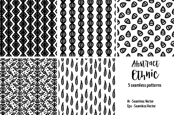 5 Abstract Ethnic Seamless Pattern: A Practical Resource for Designers and Creators