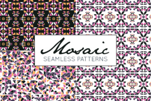 Discover the Mosaic Pattern Collection: Hand-Drawn, Seamless & Infinitely Versatile Digital Paper