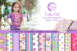 Easter Owl Paper AMB: 16 Versatile, High-Resolution Easter Design Papers for Crafters & Creators
