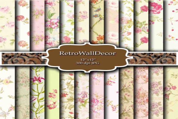 Floral Digital Papers Shabby Chic: Timeless Texture for Modern Creative Workflows