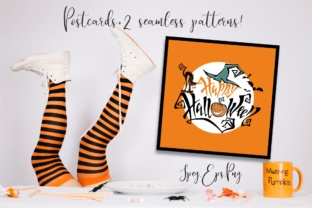 Halloween. Designs for Cards and Holiday Decoration.