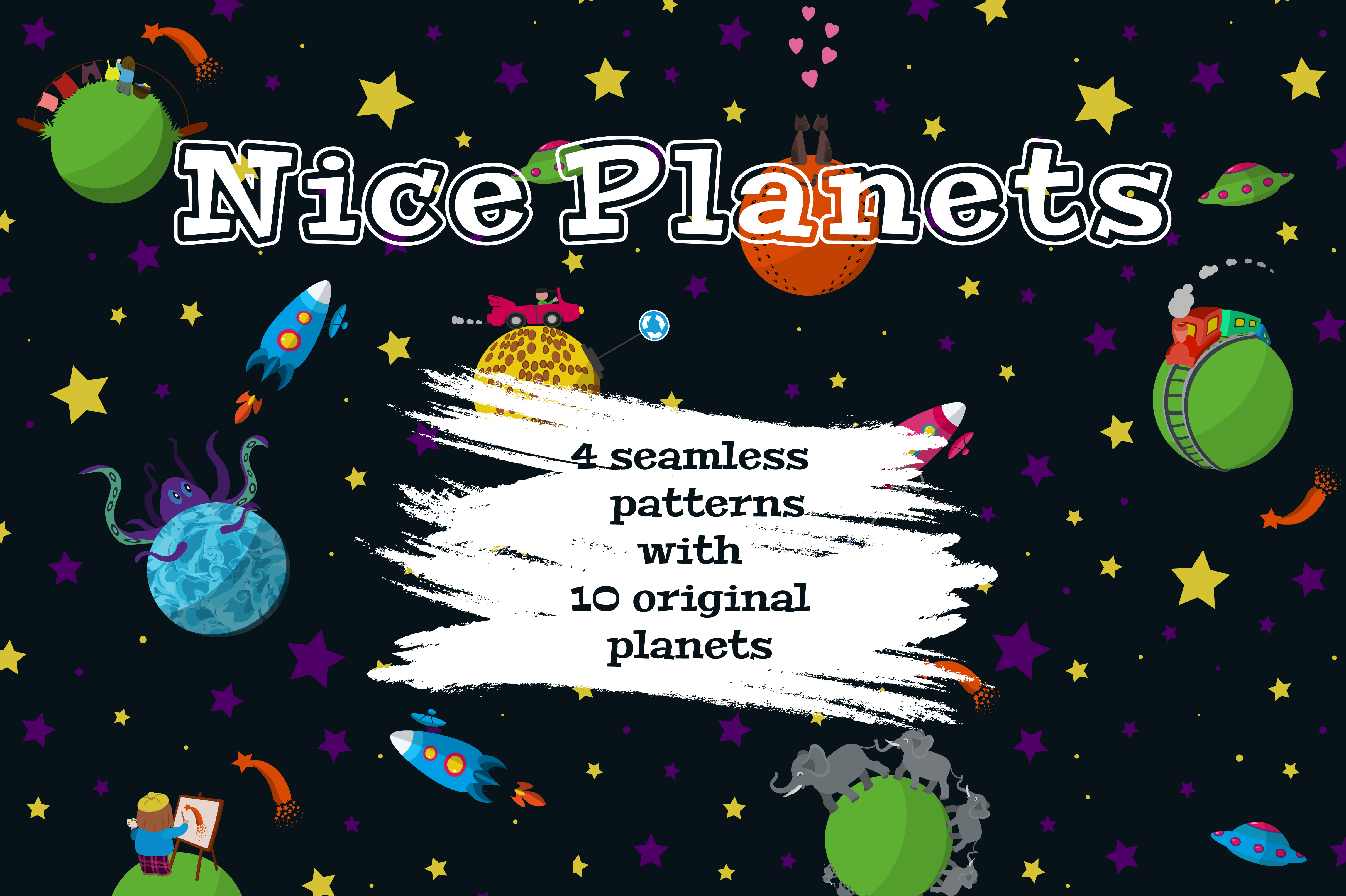 Nice Planets: Playful Cosmic Patterns for Real-World Design