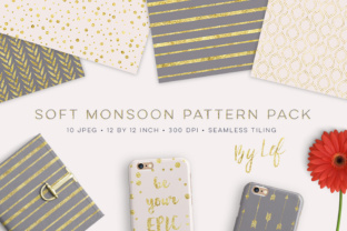 Pink Gray Digital Paper Pattern Pack