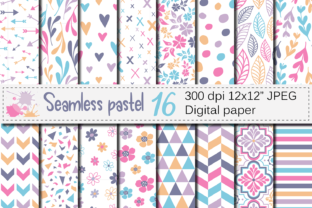 Seamless Pastel Digital Paper Pack