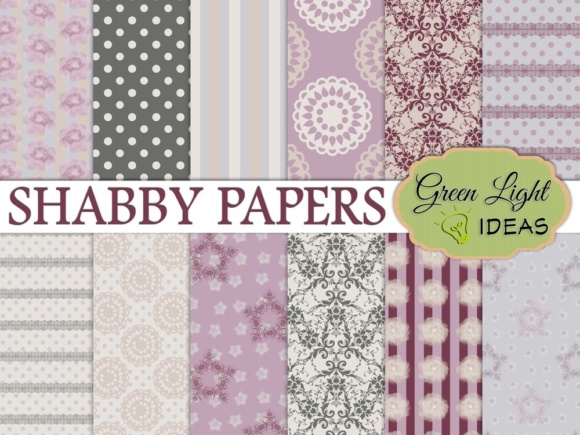 Shabby Digital Papers: Muted Elegance for Creative Projects