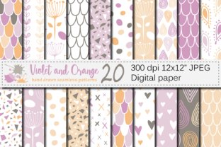Violet and Orange Seamless Digital Paper: A Strategic Creative Asset for Modern Design Workflows