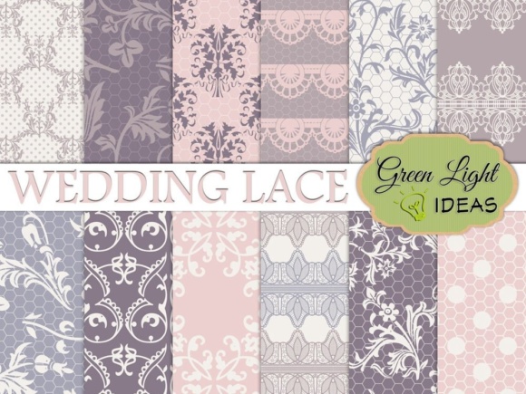 Wedding Lace Digital Papers Lace Backgrounds